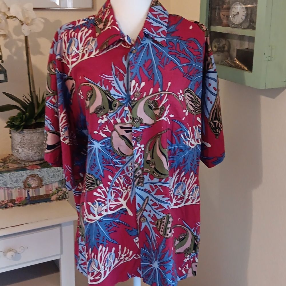 Vintage Joe Kealoha Reyn Spooner Hawaiian Shirt. Tropical. Beach. Hawaiian.